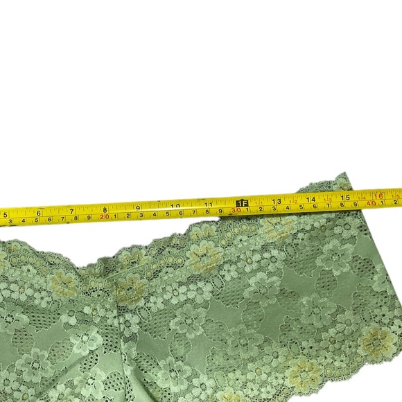 Bralette Lace Cami Mint Green Floral Set Size Large - Picture 10 of 14